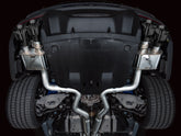 AWE SwitchPath™ Exhaust for S650 Ford Mustang Dark Horse - Quad Diamond Black Tips - Mounted